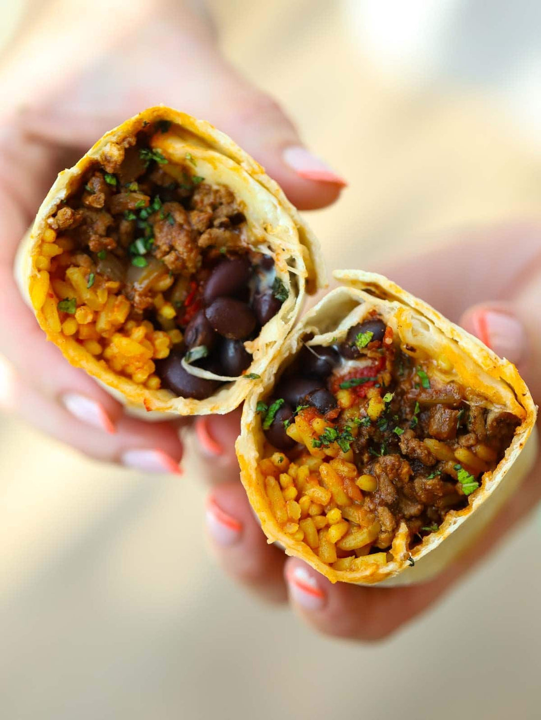 Easy Beef Burrito Wraps with Salsa