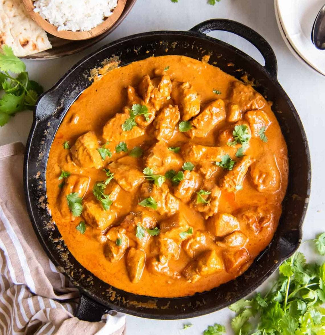 Creamy butter chicken made with Whisktaker Butter Chicken Sauce